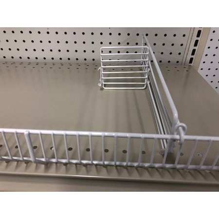 Trion White Steel Shelf Divider 3 in. H X 4 in. W 10 pk T304.WHITE